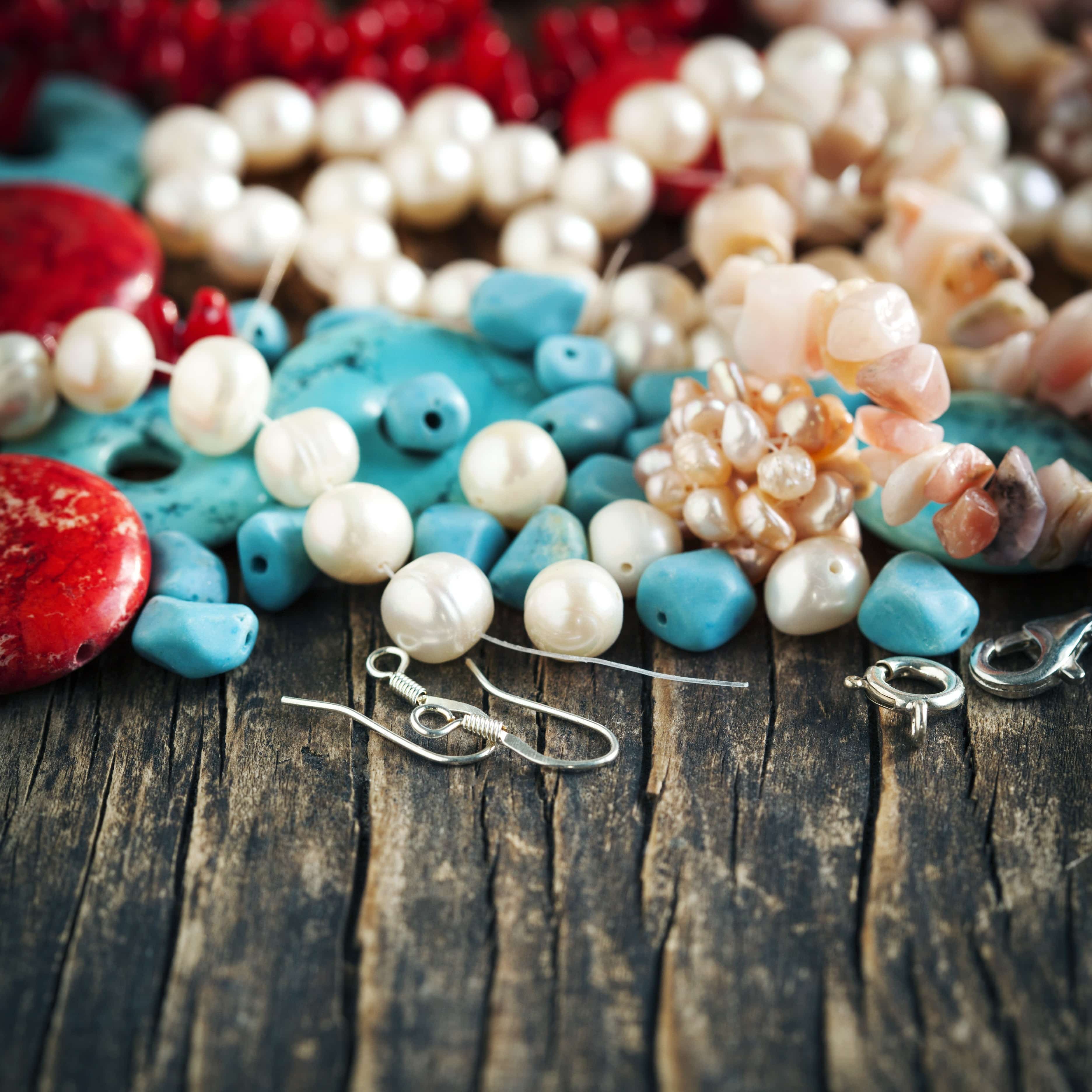Pearls, and Crystals Earrings
